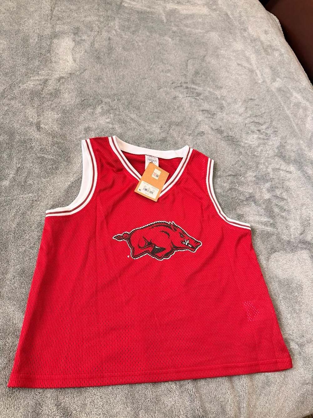 Rivalry Threads Arkansas Razorbacks Basketball Jersey Tank Top Size S 4/6